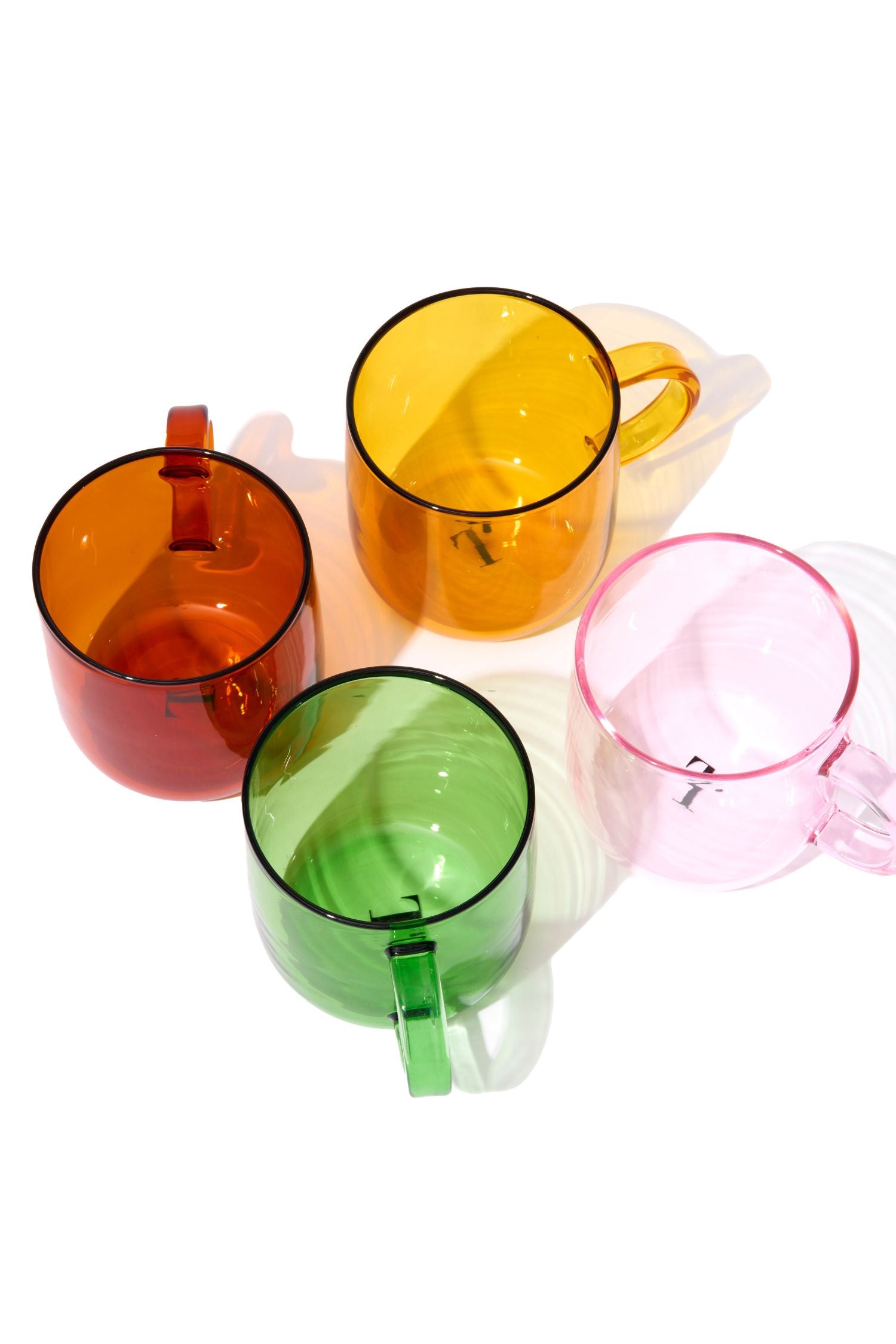 Colored Glass Tea Cup