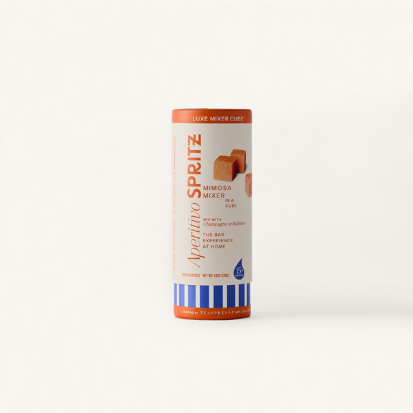 Aperitivo Spritz Mimosa mixer tallboy on an off white background