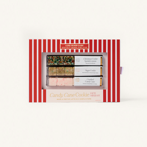 Candy Cane Cookie Latte Cafe Set