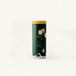 Lemon Drop Martini Cocktail Mixer Tallboy in Dark green cylindical packaging.