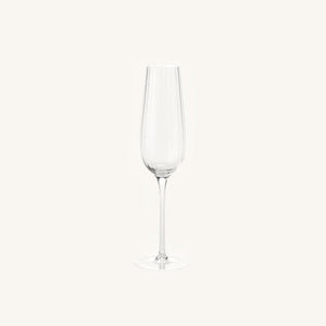 Linea Champagne Flute on a clean off white background