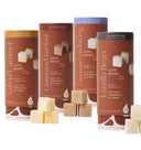 LUXE Cafe Beverage Mixer Cubes- Gourmet Flavors, Salted Caramel, Lavender London Fog, Vanilla Bean & Cinnamon Hazelnut