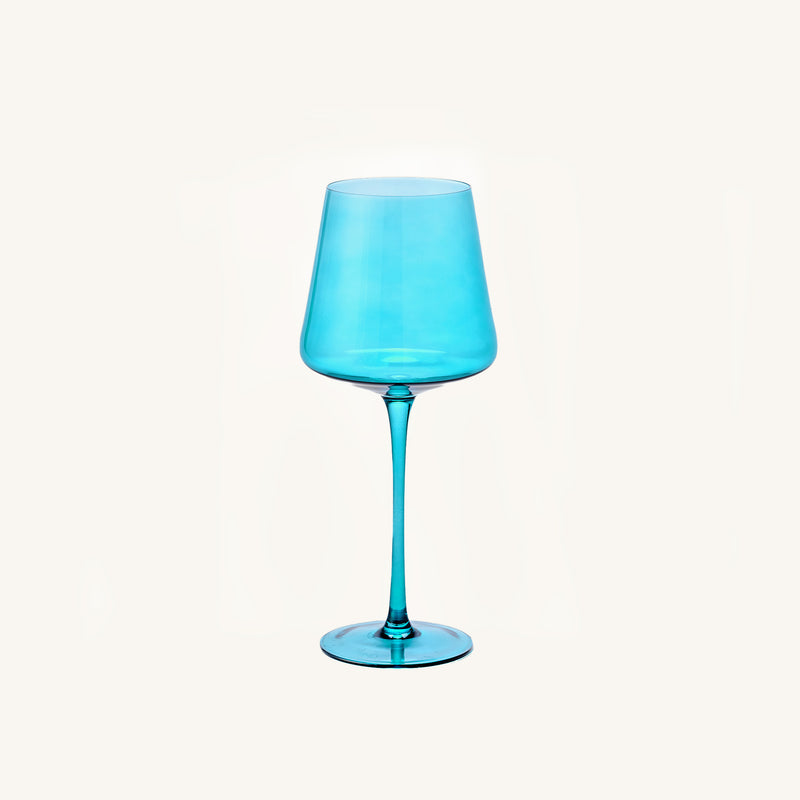 Aura Blue Wine Glass Set of 6