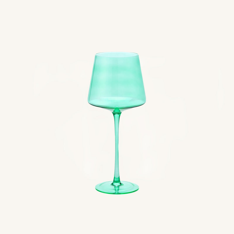 Aura Green Wine Glass | Set of 2