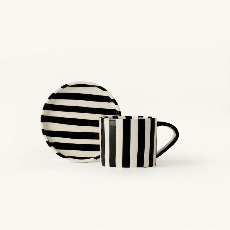 Tratto Striped Cafe Set | Licorice