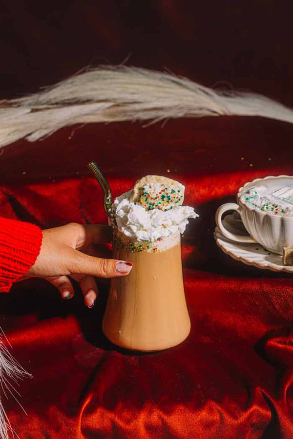 Candy Cane Cookie Latte Cafe Set