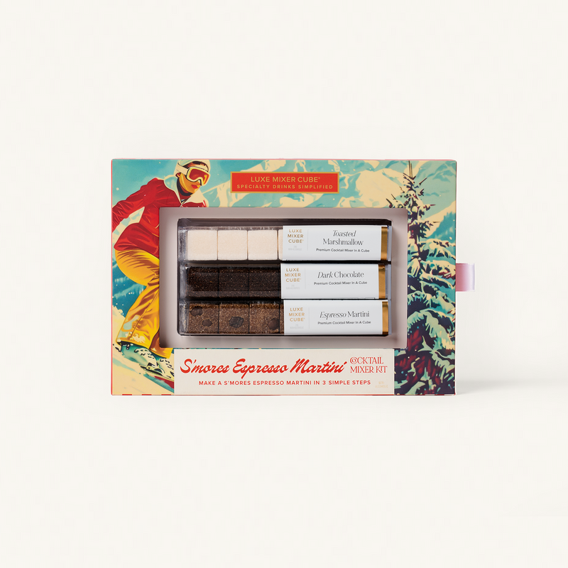 Sbarro Espresso Martini mix kit packaging with colorful design on a white background