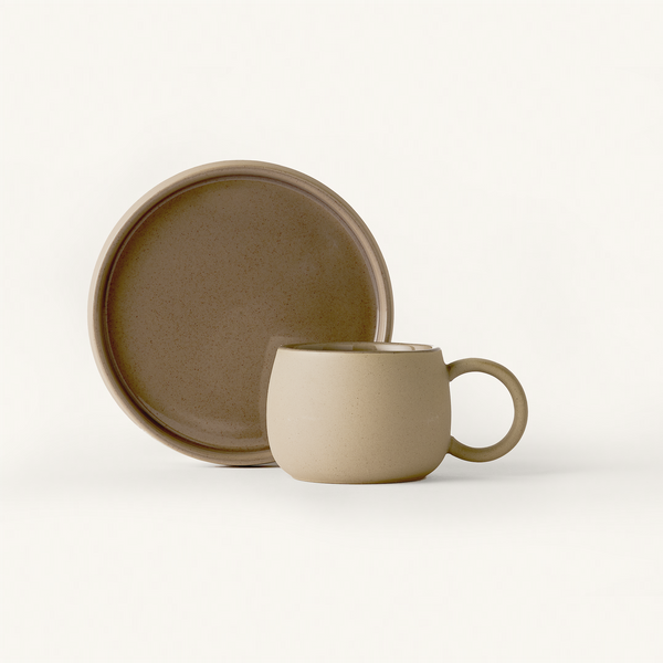 Stone & Glaze Cafe Set (cup & saucer)