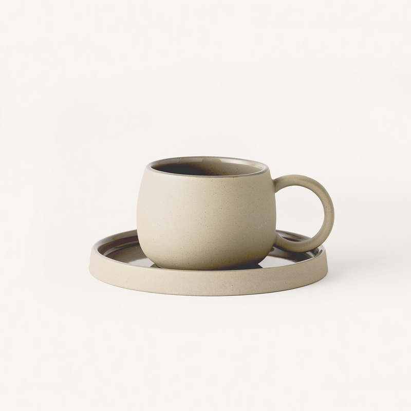 Dusk Ceramic Stone & Glaze Cafe Set