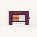 Set of mulled wine cubes in a purple box on a white background