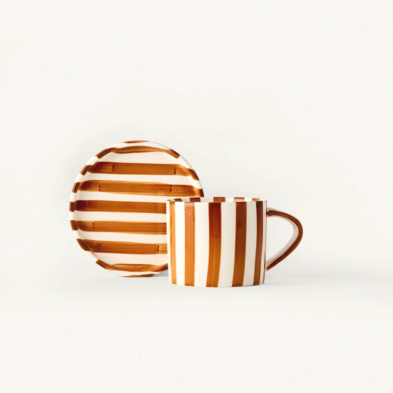 Tratto Striped Cafe Set | Honey