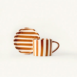 Tratto Striped Cafe Set | Honey