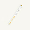 A clear packaging containing luxury cube sugar with a design featuring gold and white colors.