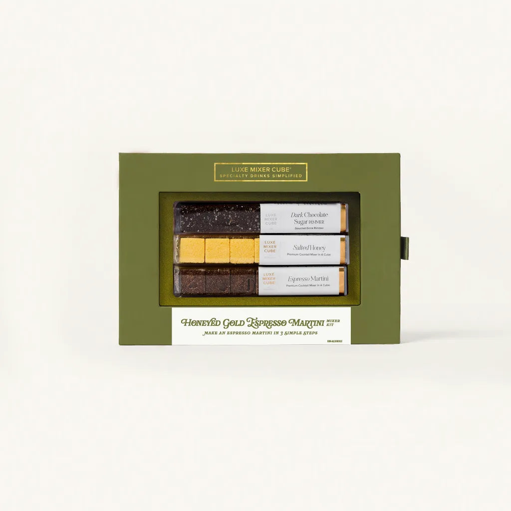 Chocolate bars in a green box with visible brand name on a white background