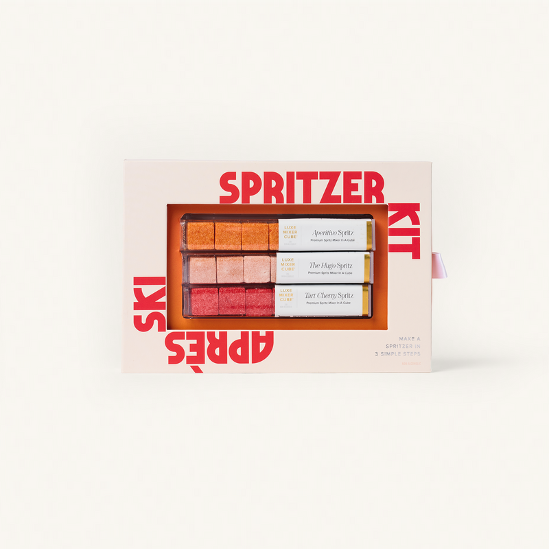 Spritzer makeup kit packaging on a white background
