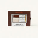 Clubhouse Coffee Café Set in a brown box packaging featuring gourmet Cinnamon Hazelnut, Sugar, and French Vanilla coffee mixer cubes.