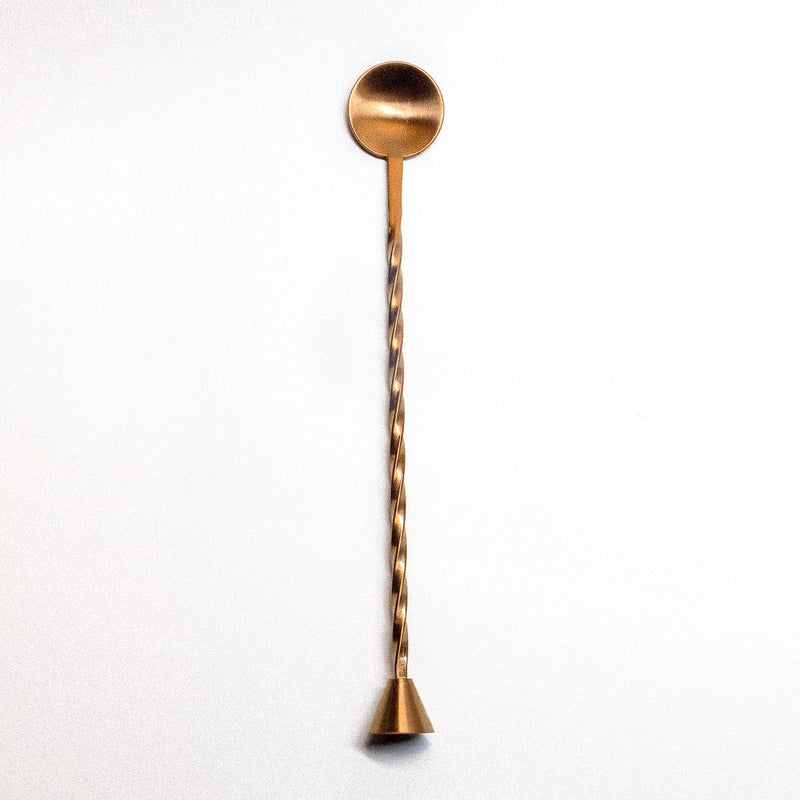 Bar Spoon + Muddler | Brushed Rose Gold